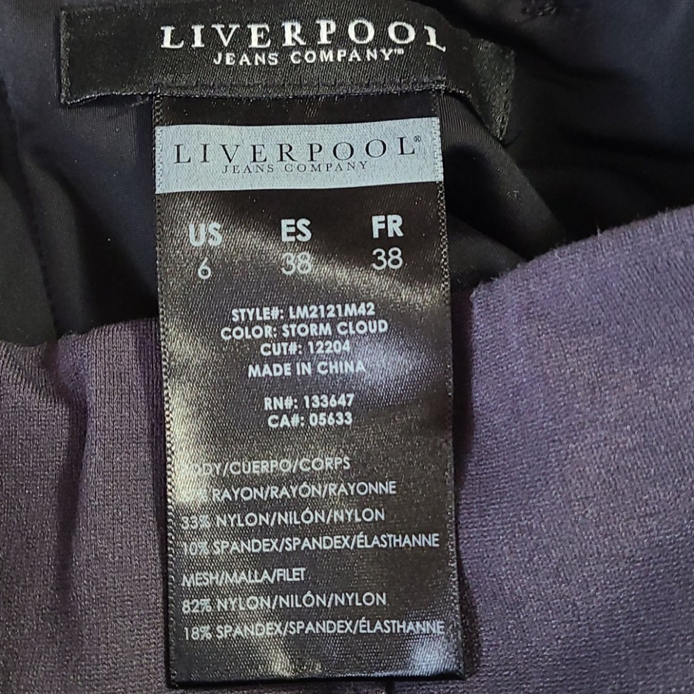EUC Liverpool Jean Co Dress Leggins - Picture 3 of 5